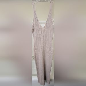 Women's XXL Cotton:On Knit Bodycon Midi Dress. Silverstone. New without tags.